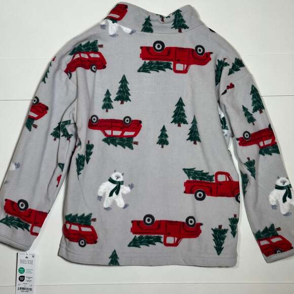 NWT Carter's Toddler Boy’s Winter Fleece Pullover Size 4T - Picture 5 of 5